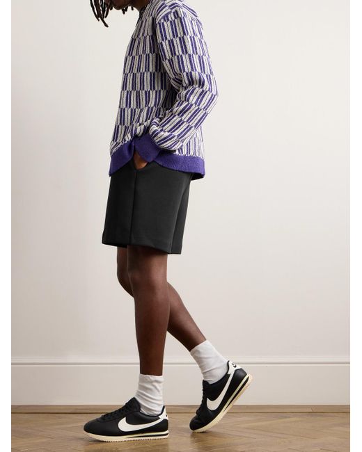 Nike Black Sportswear Straight-leg Tech Fleece Drawstring Shorts for men
