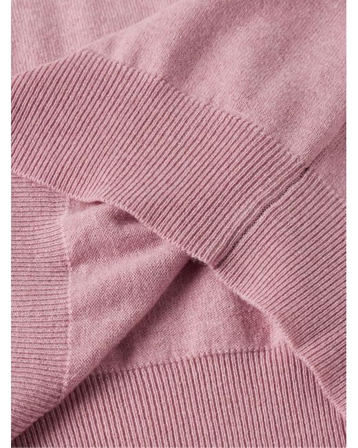 Pullover in cashmere di Brunello Cucinelli in Pink da Uomo