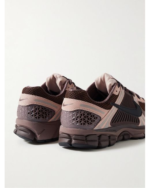 Nike Brown Zoom Vomero 5 Leather- And Rubber-trimmed Mesh And Suede Sneakers for men