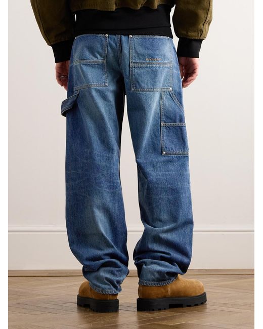 Givenchy Blue Studded Carpenter Jeans for men