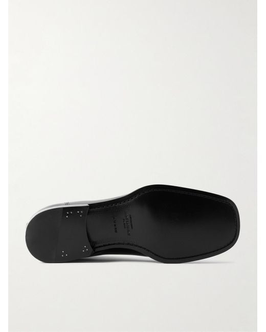 Saint Laurent Black Vadim Polished-Leather Chelsea Boots for men