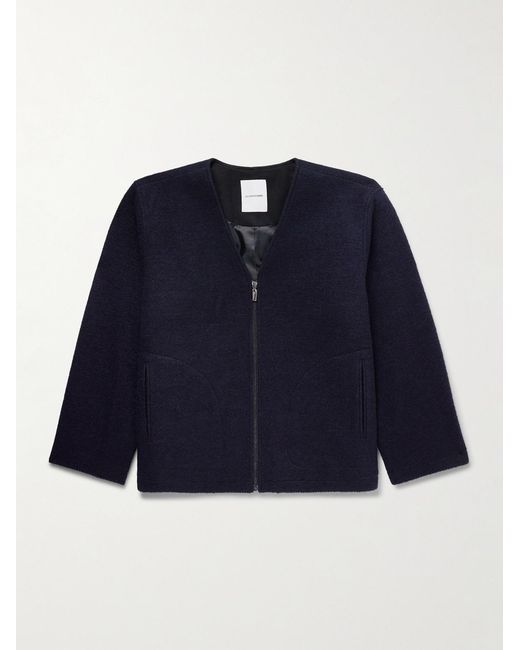 LE17SEPTEMBRE Blue Wool-Blend Bouclé Jacket for men