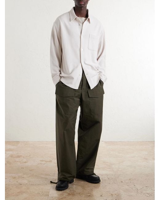 FRAME Natural Waffle-knit Cotton Shirt for men
