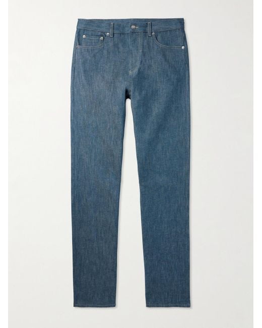 Loro Piana Blue Kamen Slim-Fit Straight-Leg Denim Trousers for men