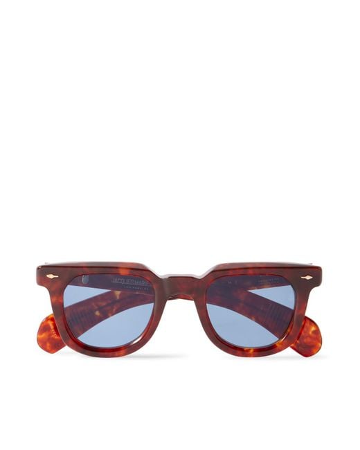 Jacques Marie Mage Brown Vendome D-frame Acetate Sunglasses for men