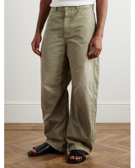 Loewe Natural Paula's Ibiza Barrel-leg Cotton-twill Trousers for men