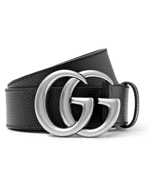 Gucci 4cm Full-grain Leather Belt in Black for Men - Lyst