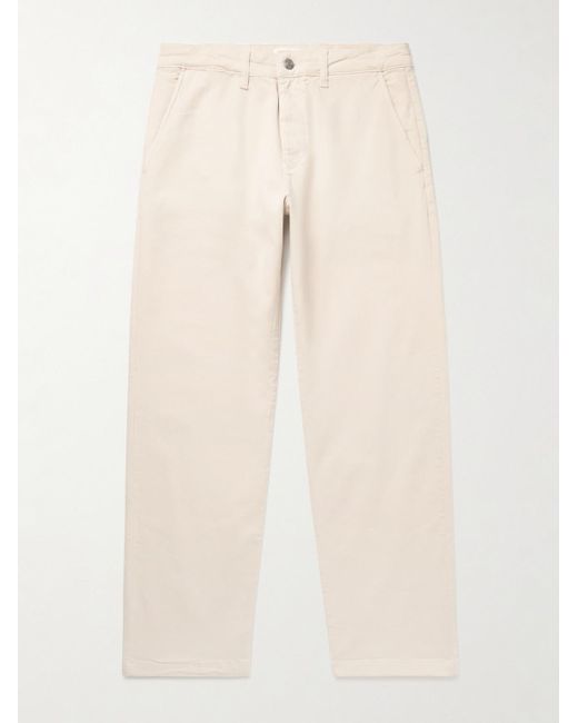 NN07 Natural Aden 1923 Straight-Leg Organic Cotton-Blend Twill Chinos for men