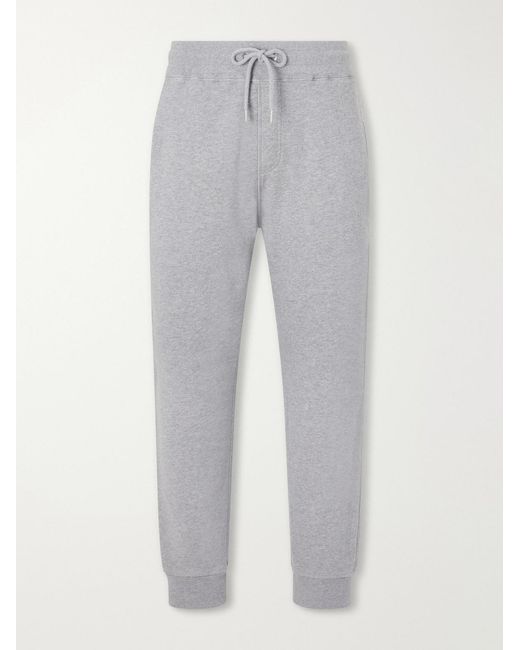 J.W. Anderson Gray Tapered Cotton-Fleece Sweatpants for men