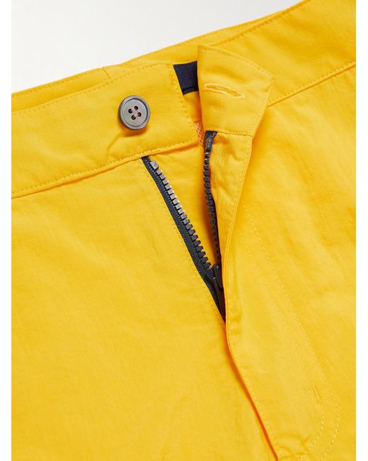 Slowear Yellow Slim-Fit Mid-Length Swim Shorts for men