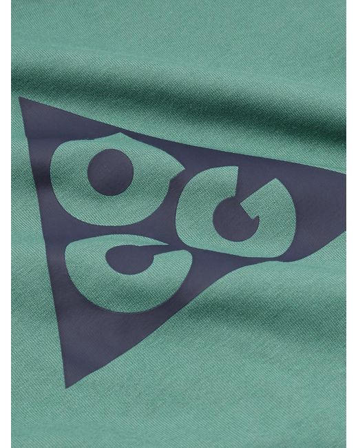 Nike Green Acg Logo-print Jersey T-shirt for men