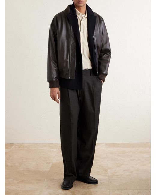 Officine Generale Blue Maxwell Double-breasted Wool Suit Jacket for men