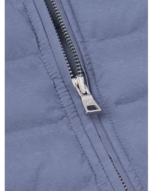 Peter Millar Blue Winsome Hybrid Tech-Jersey And Quilted Shell Jacket for men