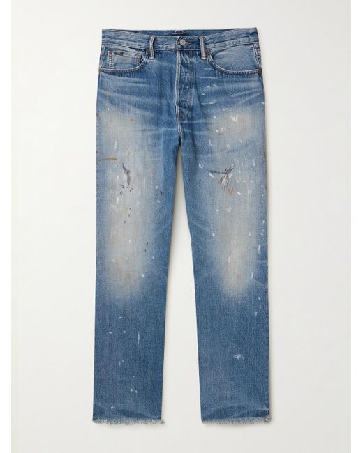 Polo Ralph Lauren Blue Painted Straight-leg Jeans for men