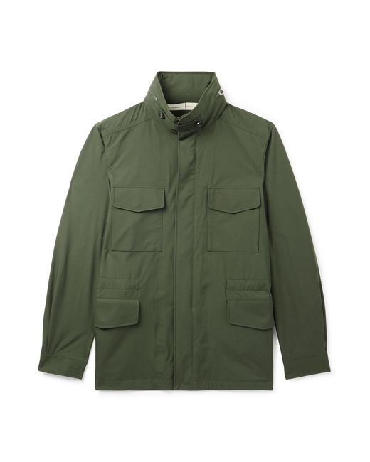 Loro Piana Green Storm System Shell Field Jacket for men