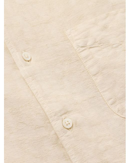 Camicia in misto lino e cotone Bowles di Massimo Alba in Natural da Uomo