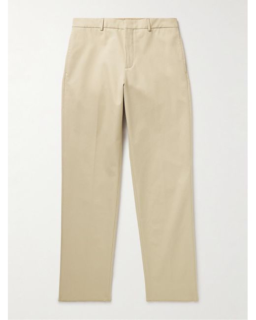 Loro Piana Natural Merse Straight-leg Cotton-gabardine Trousers for men