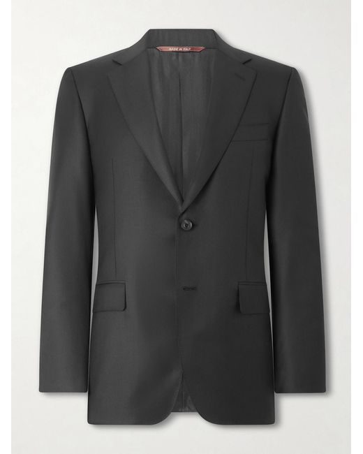 Canali Blue Super 150s Wool Suit Jacket for men