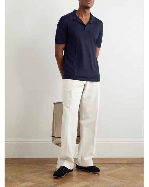Polo di Gabriela Hearst in Blue da Uomo