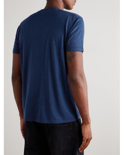 Tom Ford Blue Lyocell And Cotton-Blend Jersey T-Shirt for men