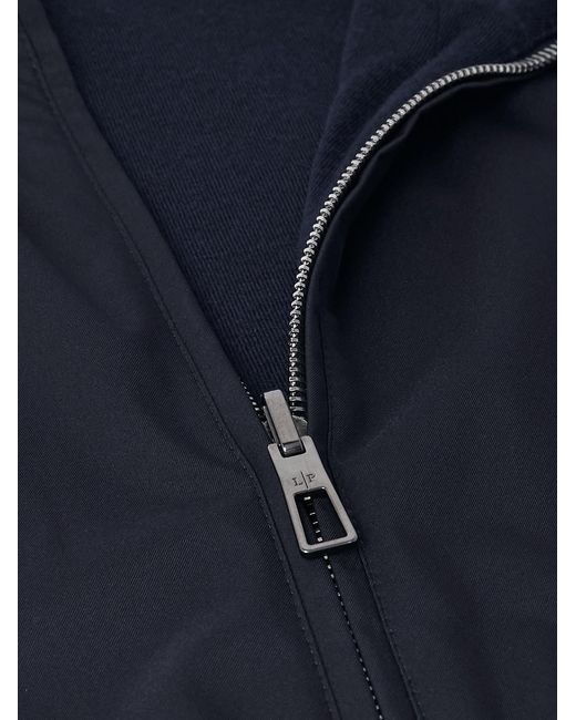 Loro Piana Blue Slim-fit Reversible Storm System® Windwishtm Twill And Wool Gilet for men