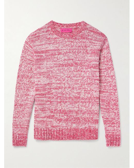 The Elder Statesman Nora zweifarbiger Pullover aus Baumwolle in Pink für Herren
