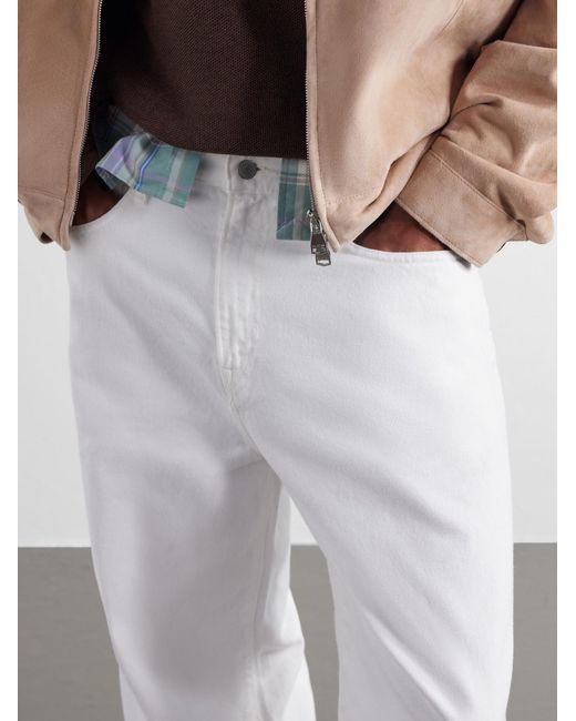 Polo Ralph Lauren White The Rivington Relaxed Straight-Leg Jeans for men