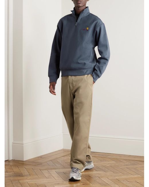 Carhartt Natural Calder Straight-leg Cotton-blend Twill Trousers for men