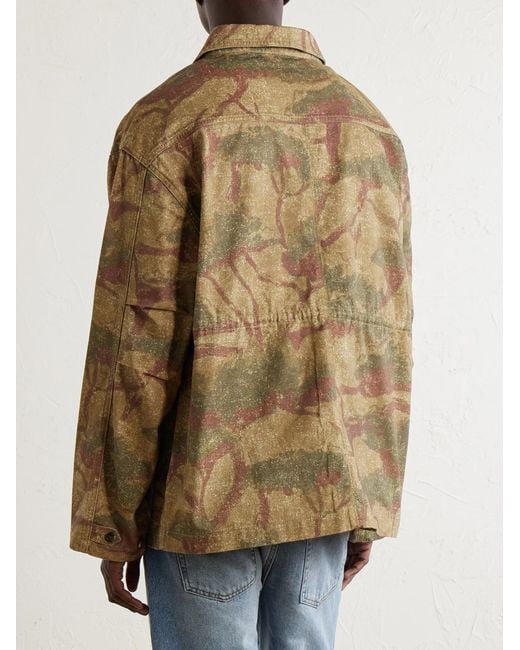 MANAAKI Natural Niha Camouflage-Print Denim Jacket for men