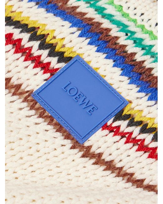 Loewe Natural Paula's Ibiza Striped Cotton-blend Sweater for men