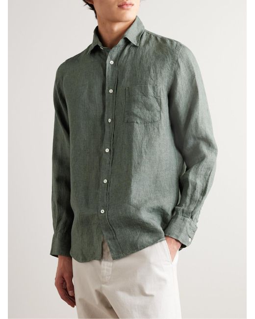 Hartford Green Paul Linen Shirt for men