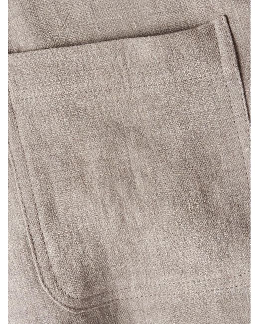 De Bonne Facture Traveler Jacke aus einer Leinen-Wollmischung in Gray für Herren