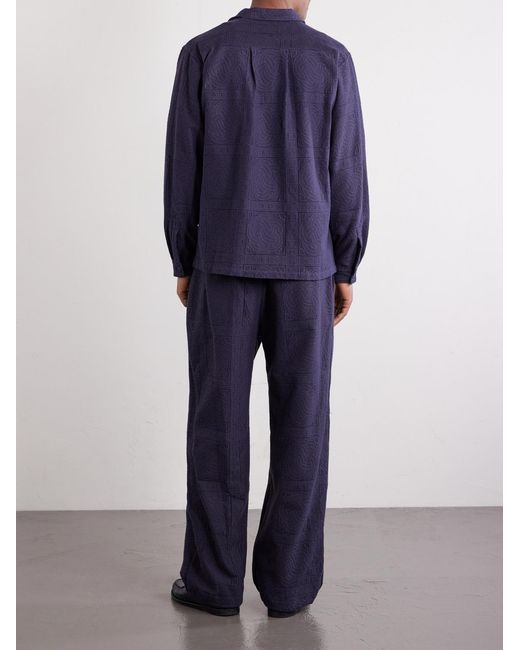 Blue Blue Japan Blue Cotton-Blend Shirt for men