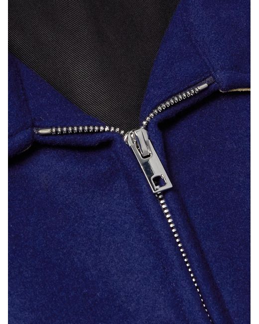 CHERRY LA Blue Jersey Zip-Up Jacket for men