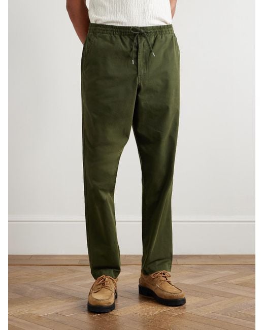 Polo Ralph Lauren Green Prepster Tapered Cotton-blend Twill Drawstring Trousers for men