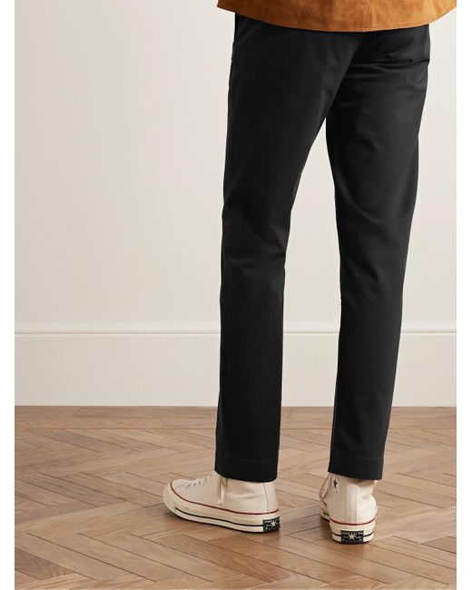 Polo Ralph Lauren Black Bedford Slim-fit Straight-leg Cotton-blend Twill Chinos for men