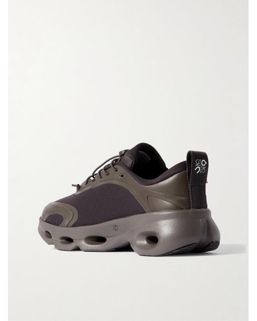 Loewe Black On 8 Cloudsolo Rubber-Trimmed Mesh Sneakers for men