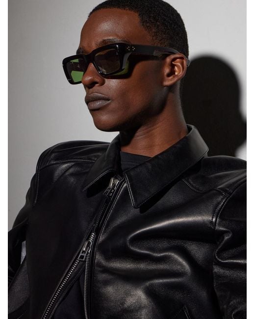 Jacques Marie Mage Green Walker Squared-frame Acetate Sunglasses for men