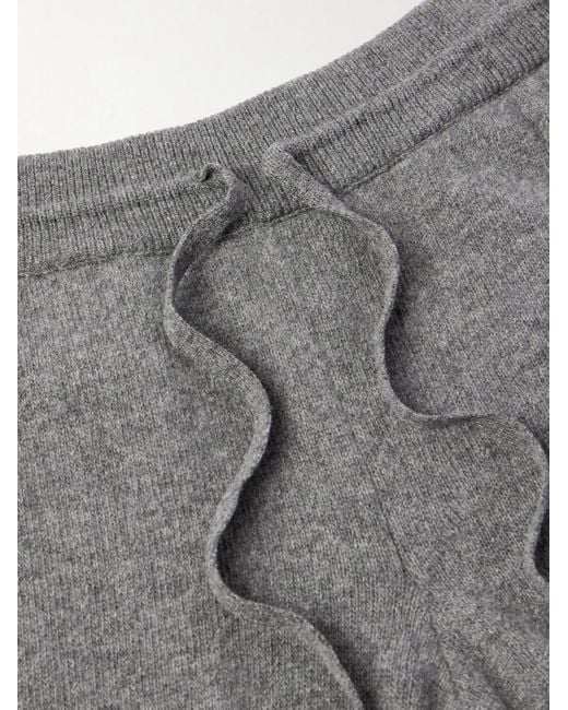 Canali Schmal zulaufende Jogginghose aus einer Woll-Kaschmirmischung in Gray für Herren