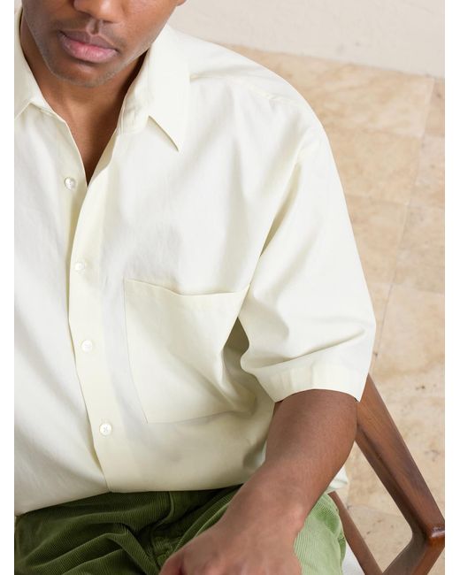Auralee White Cotton-poplin Shirt for men