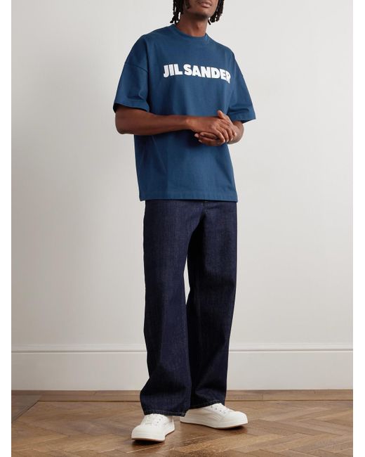 Jil Sander Blue Straight-Leg Jeans for men