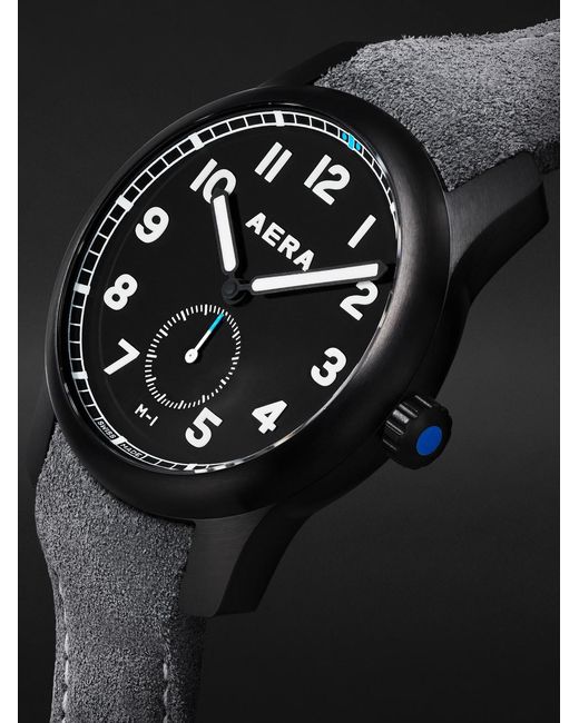 Aera M-1 Blackbird Manual Pvd Watch for men