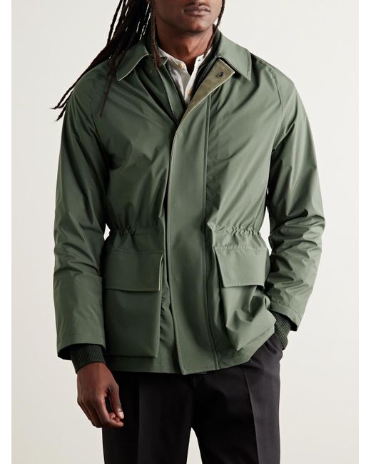 Saman Amel Green City Nylon Jacket for men