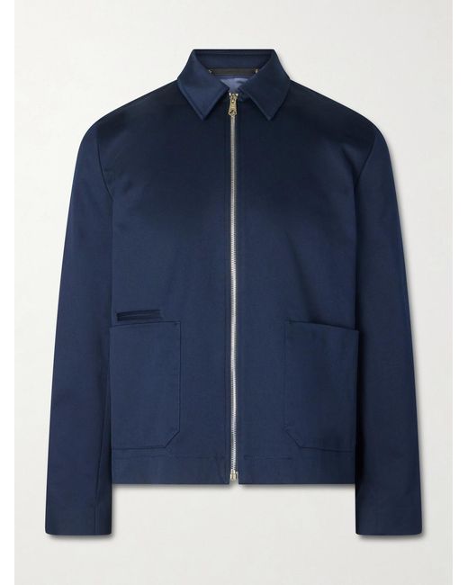 Paul Smith Blue Cotton-blend Twill Jacket for men