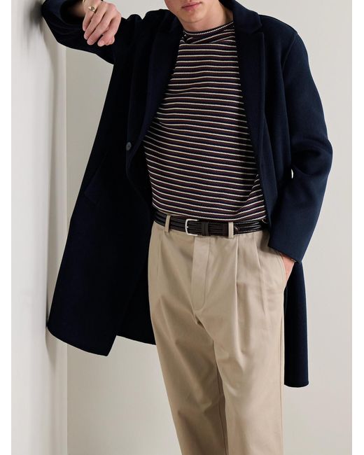 Mr P. Blue Double-Faced Virgin Wool And Cashmere-Blend Coat for men
