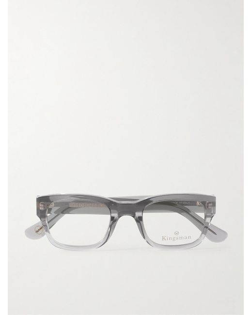 Kingsman Multicolor Cutler And Gross 0868 Square-Frame Acetate Optical Glasses for men