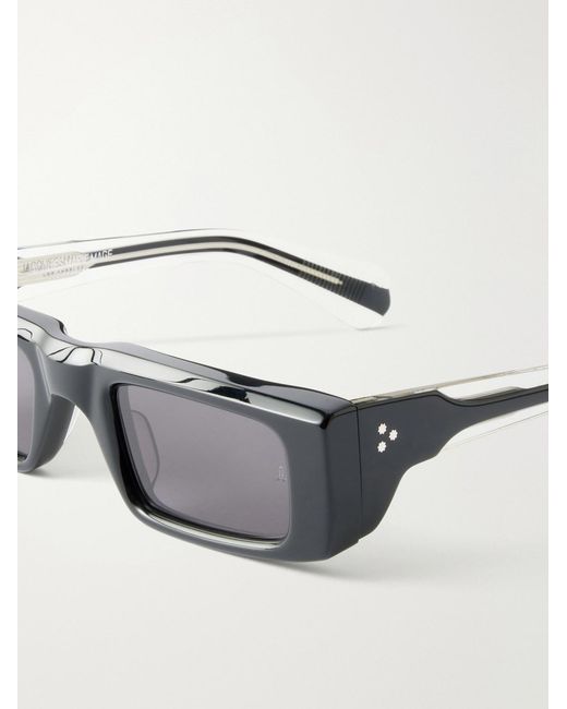 Jacques Marie Mage Black Rimbaud Square-Frame Acetate Sunglasses for men