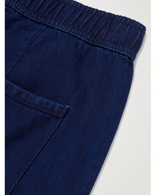 Shorts A Gamba Dritta di Oliver Spencer in Blue da Uomo