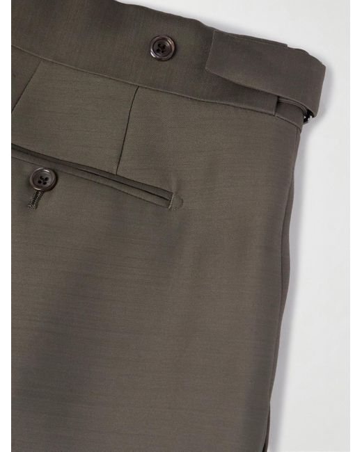 Tom Ford Gray Atticus Straight-leg Wool And Silk-blend Suit Trousers for men