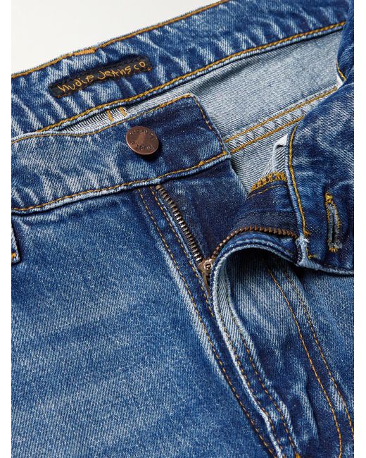 Nudie Jeans Lean Dean schmal geschnittene Jeans in Blue für Herren